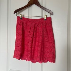 Pink lace Rampage skirt, size 7